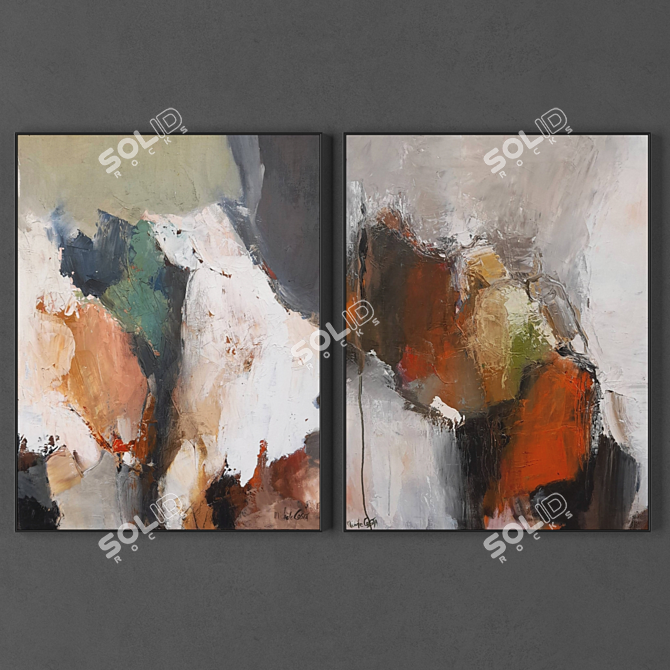 Abstract Frames Collection 3D model image 1