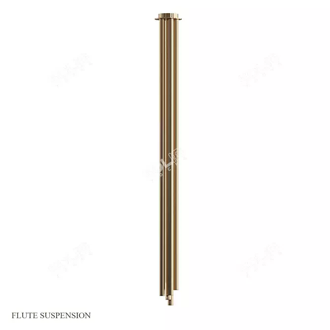  Elegant Flute Suspension: Musical Masterpiece 3D model image 1