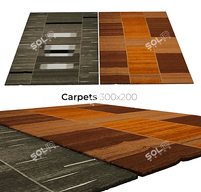 Lush Soft Carpets: Perfect Comfort 3D model image 1