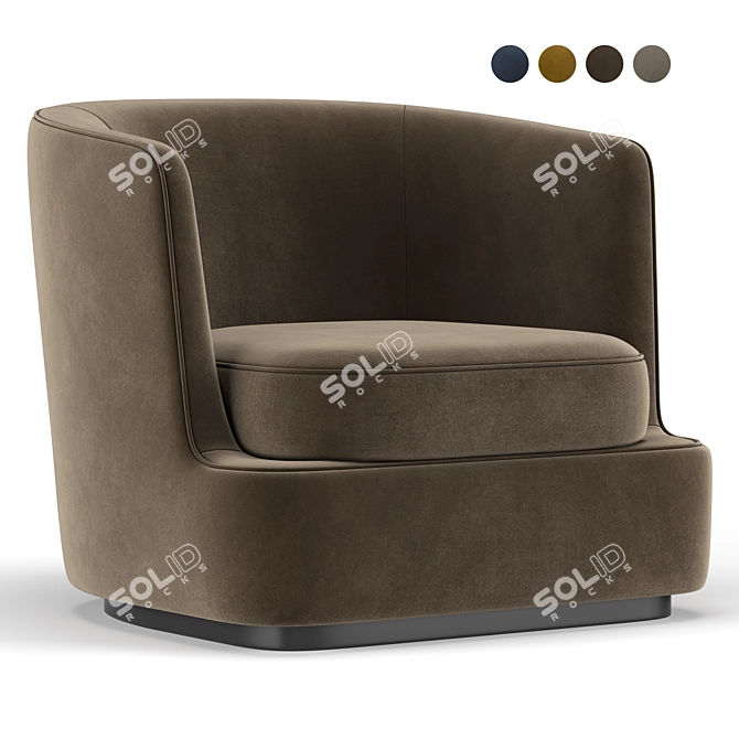 Luxury Reclining Apollo Armchair 3D model image 1