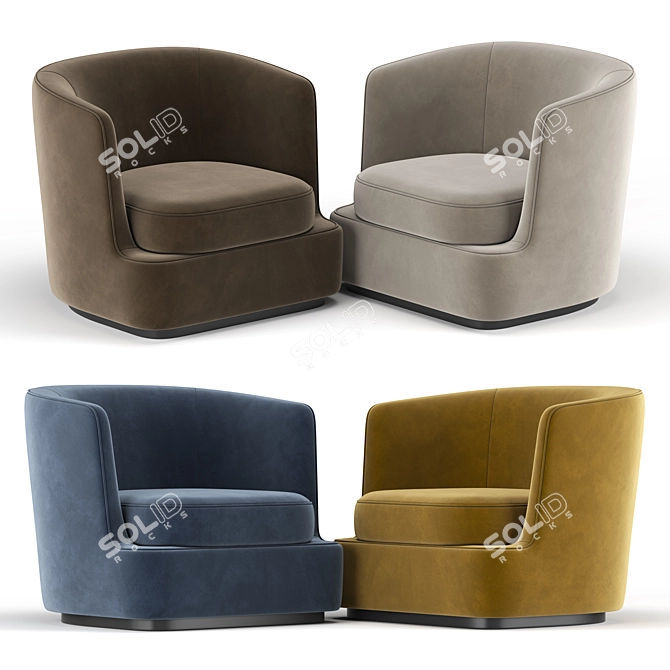 Luxury Reclining Apollo Armchair 3D model image 2