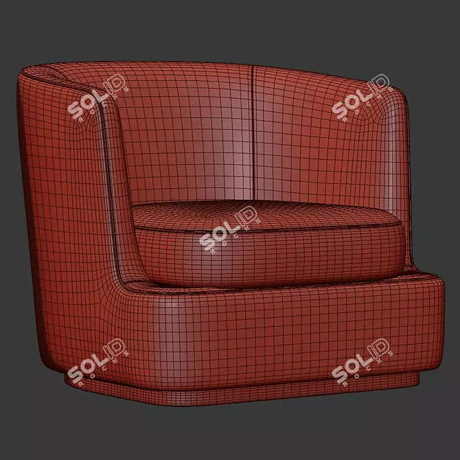 Luxury Reclining Apollo Armchair 3D model image 5