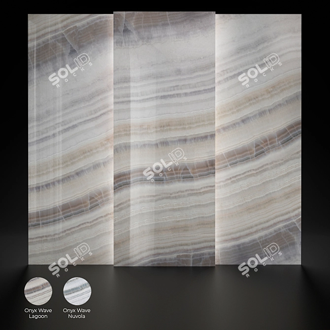 Onyx Wave Interior Panels | Alumoart Collection 3D model image 1