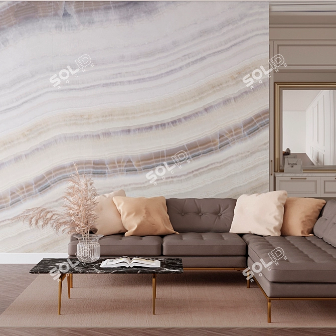 Onyx Wave Interior Panels | Alumoart Collection 3D model image 3