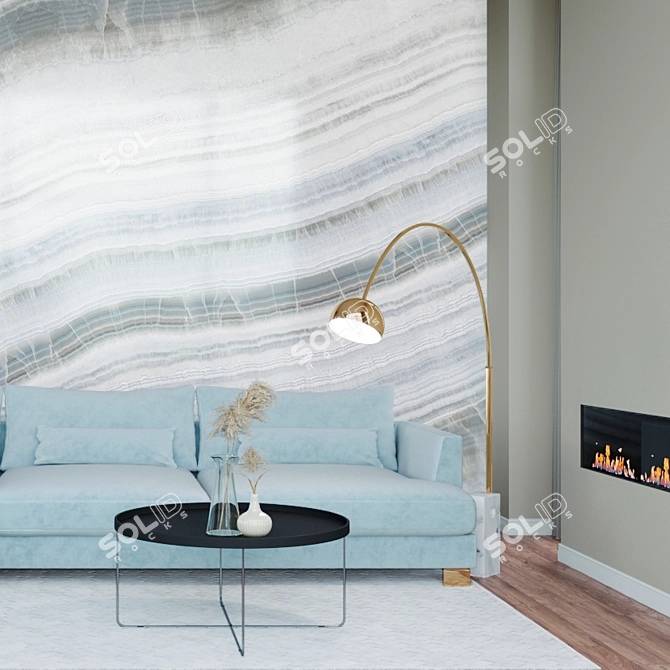 Onyx Wave Interior Panels | Alumoart Collection 3D model image 4