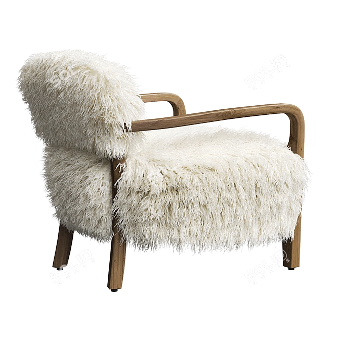 Title: Yeti Beige Cabana Chair - Stylish Comfort by Timothy Oulton 3D model image 2