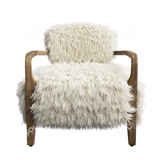 Title: Yeti Beige Cabana Chair - Stylish Comfort by Timothy Oulton 3D model image 3
