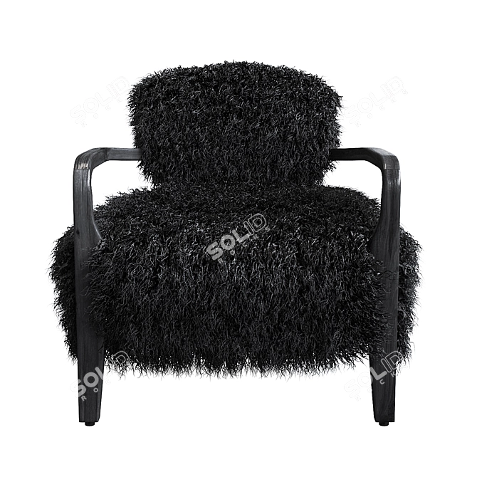 Cozy Yeti Black Cabana Chair: Timothy Oulton 3D model image 3