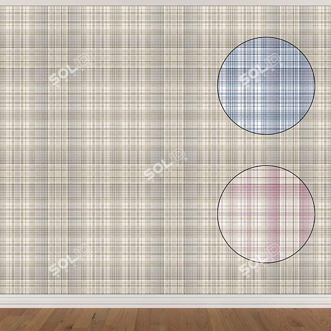 Versatile Wallpaper Set (3 Colors) 3D model image 3