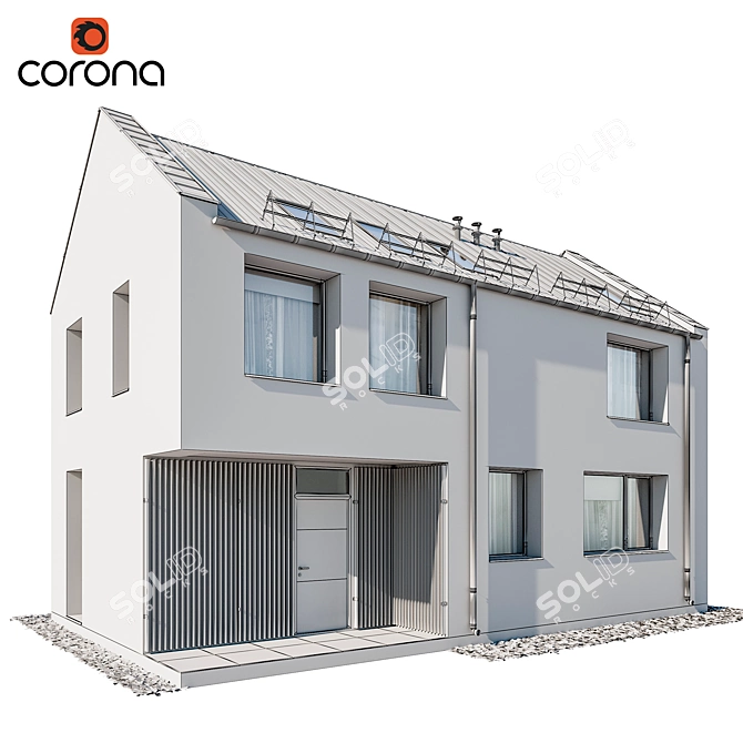 Modern House 06: Stunning 3D Architectural Model 3D model image 2