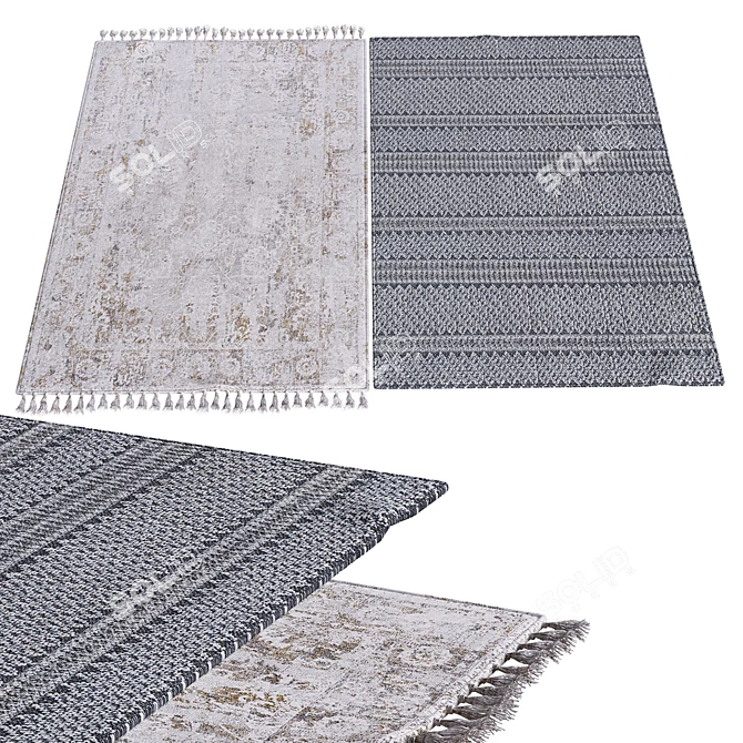 Title: Elegant Carpets for Modern Spaces 3D model image 1