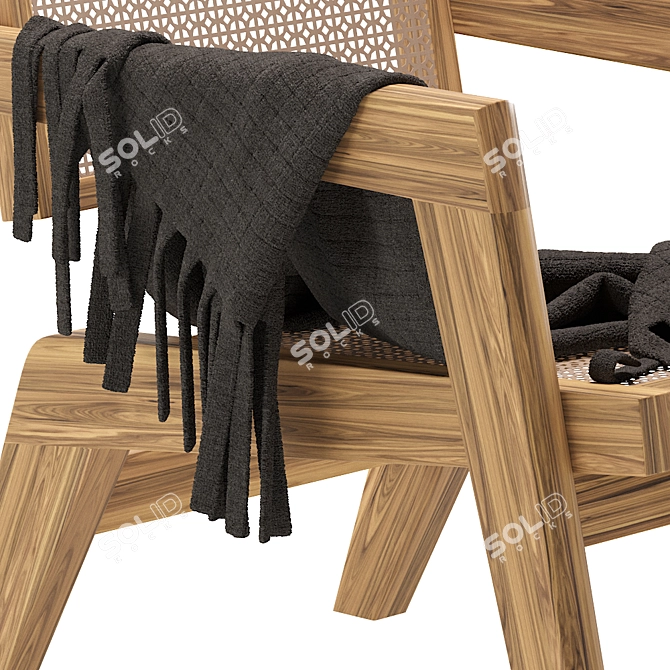 Modern Pierre Jeanneret Armchairs 3D model image 3