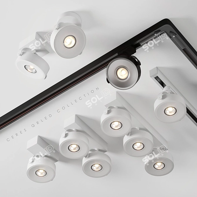 AQForm Ceres QRLed Spotlights: Precision and Efficiency 3D model image 1