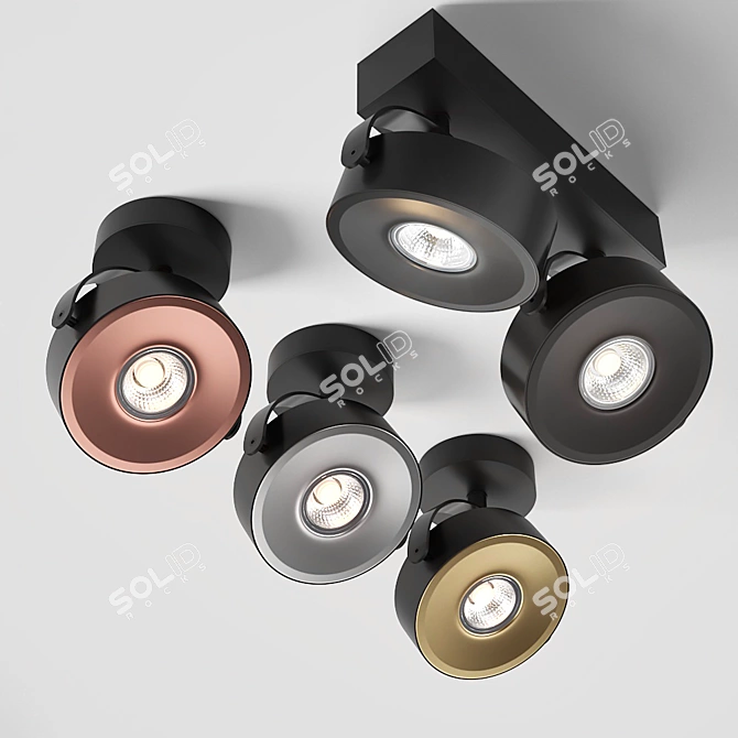 AQForm Ceres QRLed Spotlights: Precision and Efficiency 3D model image 2