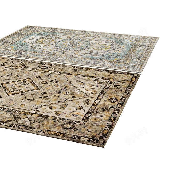 Polys: 3,888 Vets: 4,004 - Versatile Rug 3D model image 2