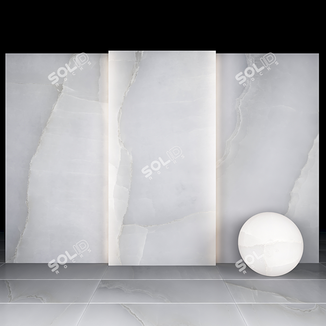 Luxury Light Onyx: Elegant and Versatile Onyx Texture 3D model image 2