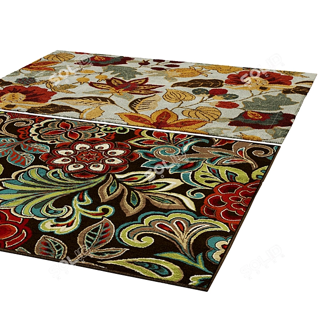 Luxury Poly Blend Rug 42 3D model image 2