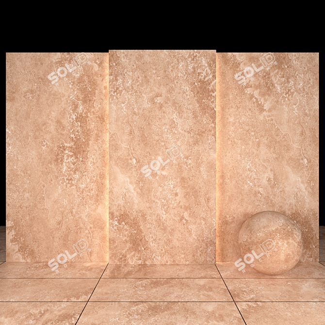 Bretton Stone: 7 Texture Slabs & Floor Tiles 3D model image 2