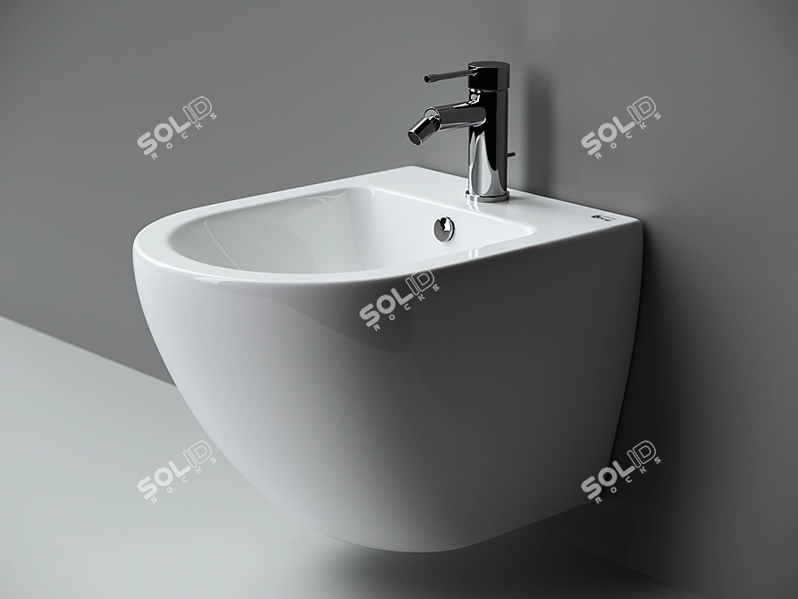 Metropol Hanging Bidet CN4003 by Ceramica Nova 3D model image 3