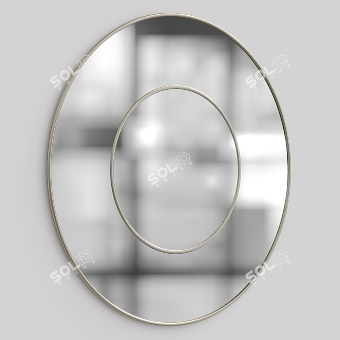 Elegant Reflection: Decorative Mirror 3D model image 1