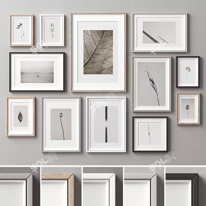 Versatile Picture Frames Collection 3D model image 1