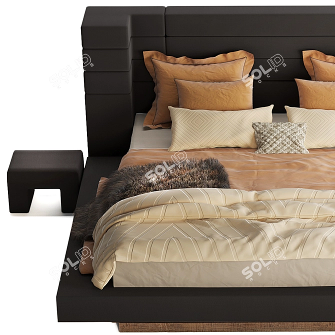 Cozy Warm Bed Set 3D model image 3