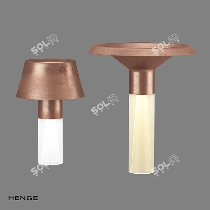 Title: Ethereal Glow: Ghost Table Lamp 3D model image 2