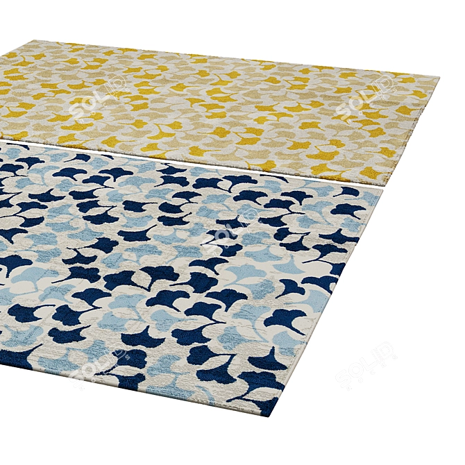 Modern 3-D Design Rug 3D model image 2