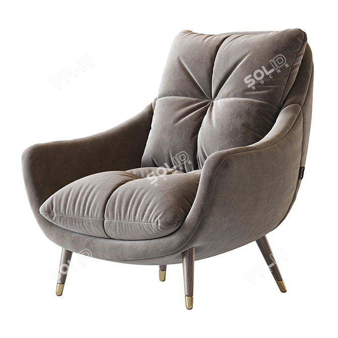 Sophia Modern Armchair 3D model image 1