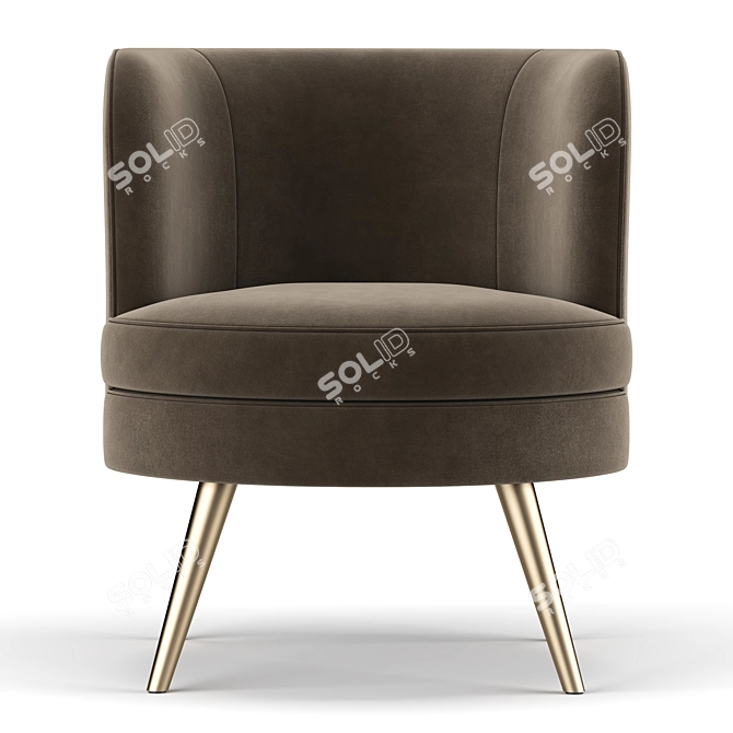 Beadle Accent Chair: Timeless Elegance 3D model image 3