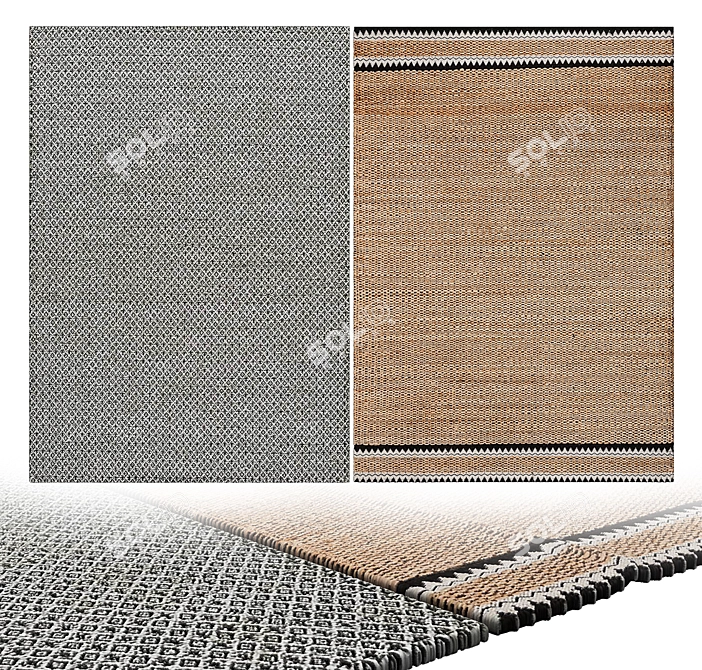 Luxury Persian Carpets: Elegant and Timeless 3D model image 2