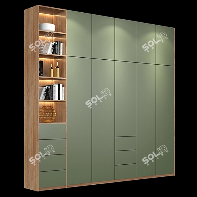 Ready-to-Use Shelf Design Models 3D model image 2