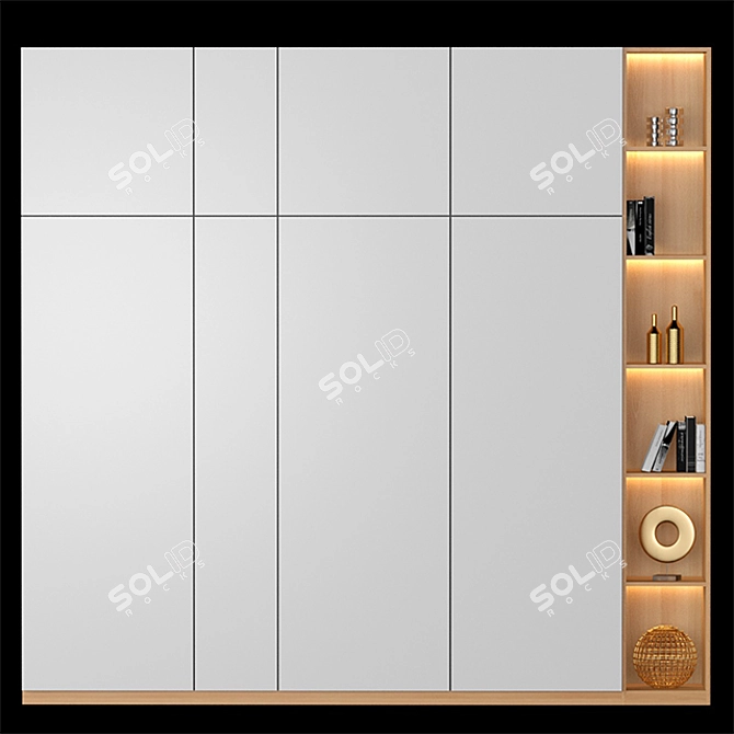 Modern Shelf Design 3D model image 1