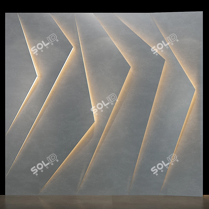 Elegant Panel Set 112 3D model image 1