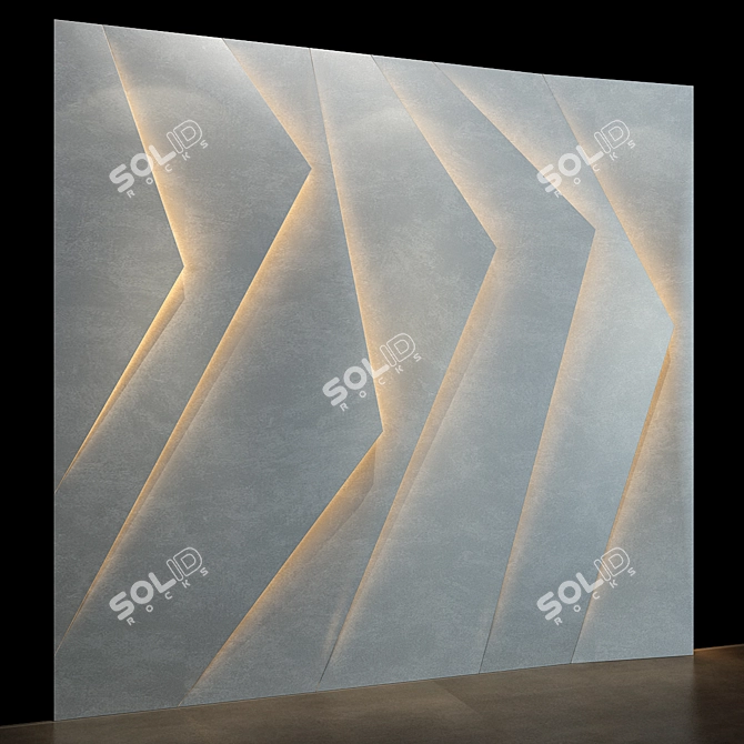 Elegant Panel Set 112 3D model image 3