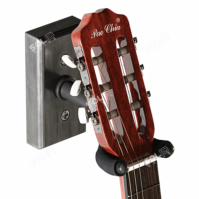 Pao Chia Classic Guitar: Exquisite Craftsmanship & Exceptional Rendering 3D model image 2