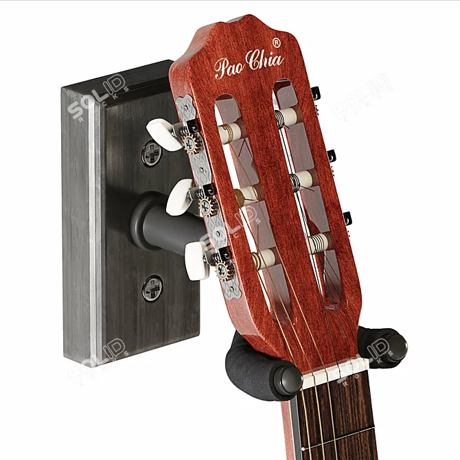 Pao Chia Classic Guitar: Exquisite Craftsmanship & Exceptional Rendering 3D model image 7