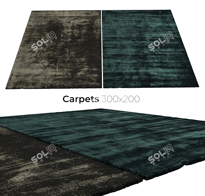 Luxury Plush Carpets - Soft, Elegant, Durable 3D model image 1