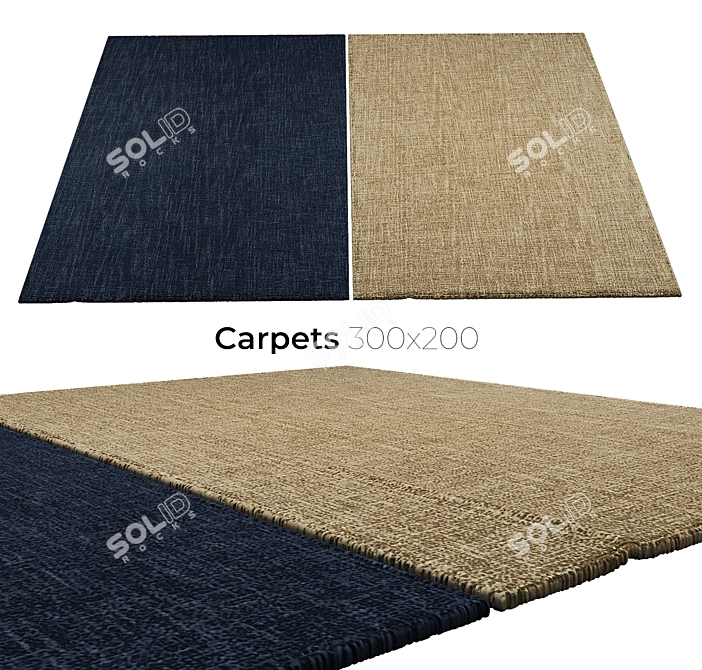 Luxury Carpets - Soft & Stylish 3D model image 1