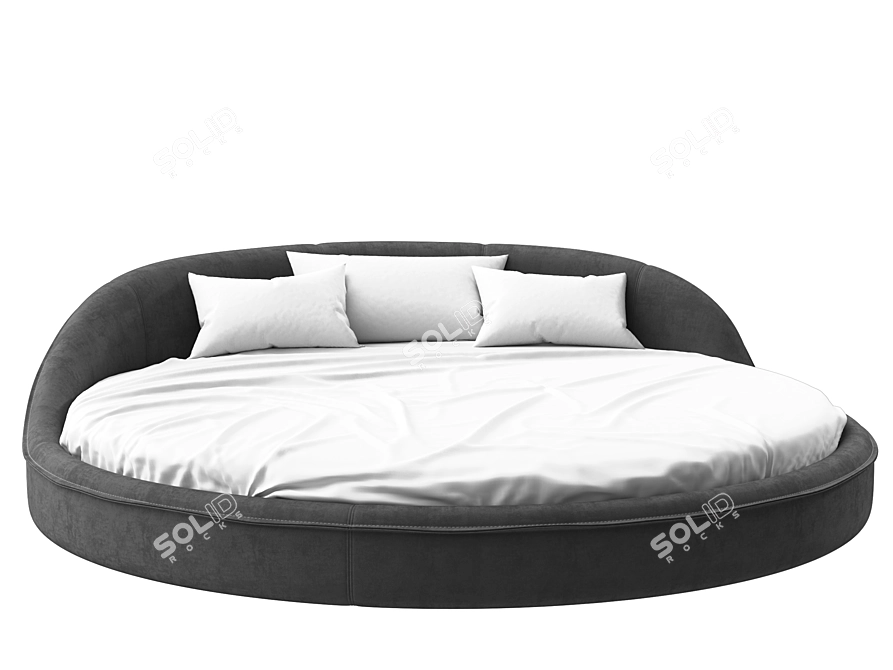 Gamma Jazz Bed: Modern Elegance for Pure Comfort 3D model image 3