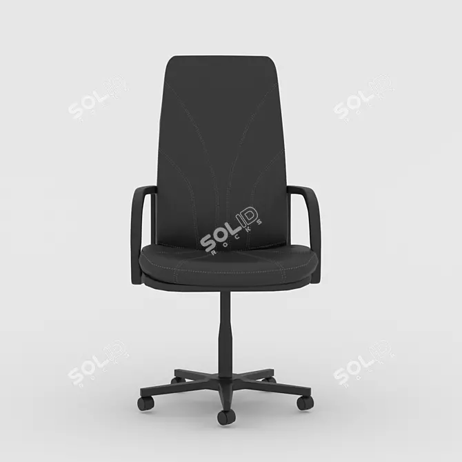 ErgoRoll Office Chair 3D model image 2