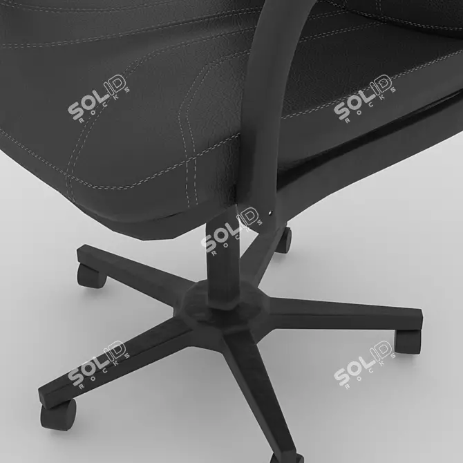 ErgoRoll Office Chair 3D model image 3