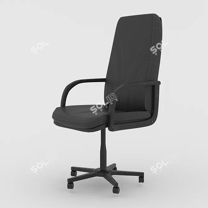 ErgoRoll Office Chair 3D model image 4