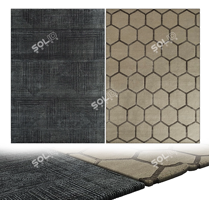 Plush Oasis Carpets 3D model image 2