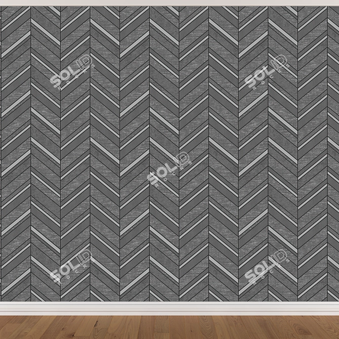 Seamless Wallpaper Set (3 colors) 3D model image 2