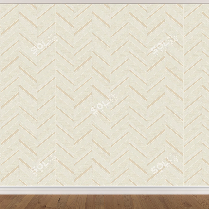 Seamless Wallpaper Set (3 colors) 3D model image 4