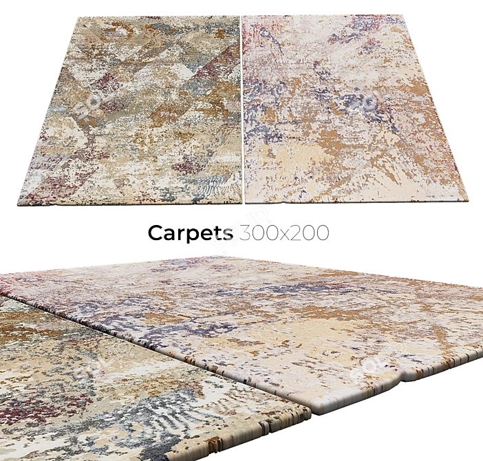 Elegant Floor Covering Collection 3D model image 1