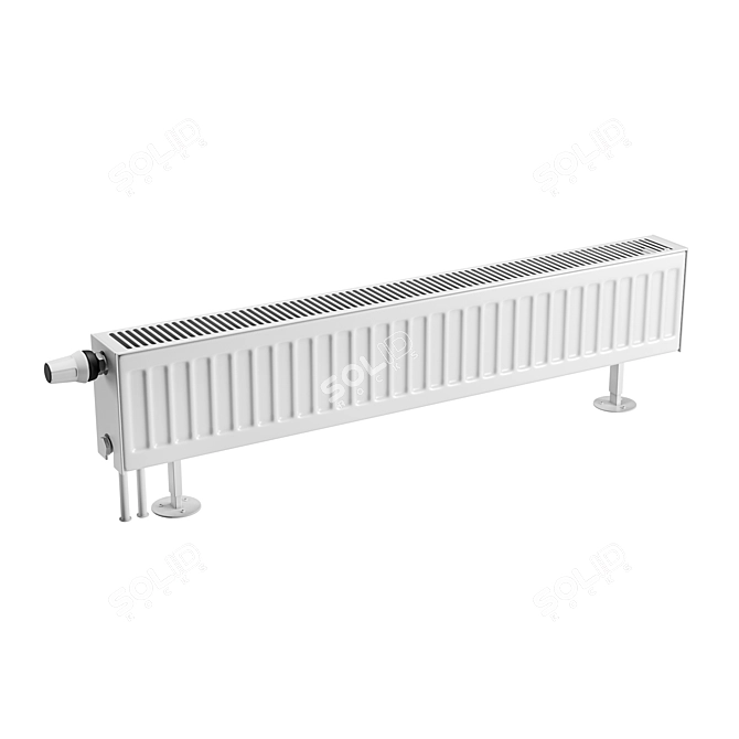 Efficient Floor Convector for Central Heating 3D model image 4