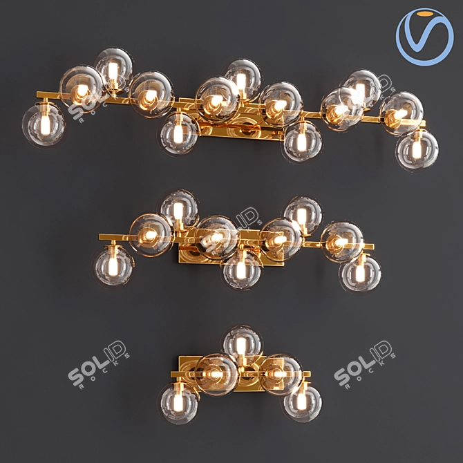 Elegant Maytoni Dallas Wall Sconce 3D model image 1
