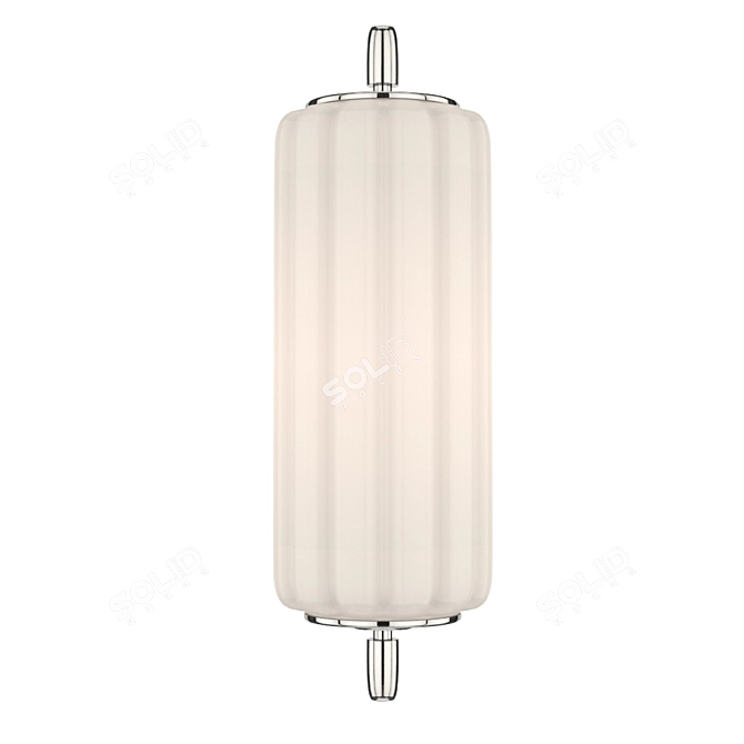 Elegant Eden Short Sconce 3D model image 1